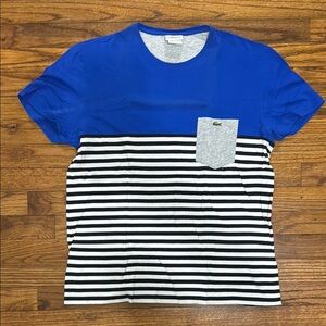 Lacoste Blue Striped Men's Shirt